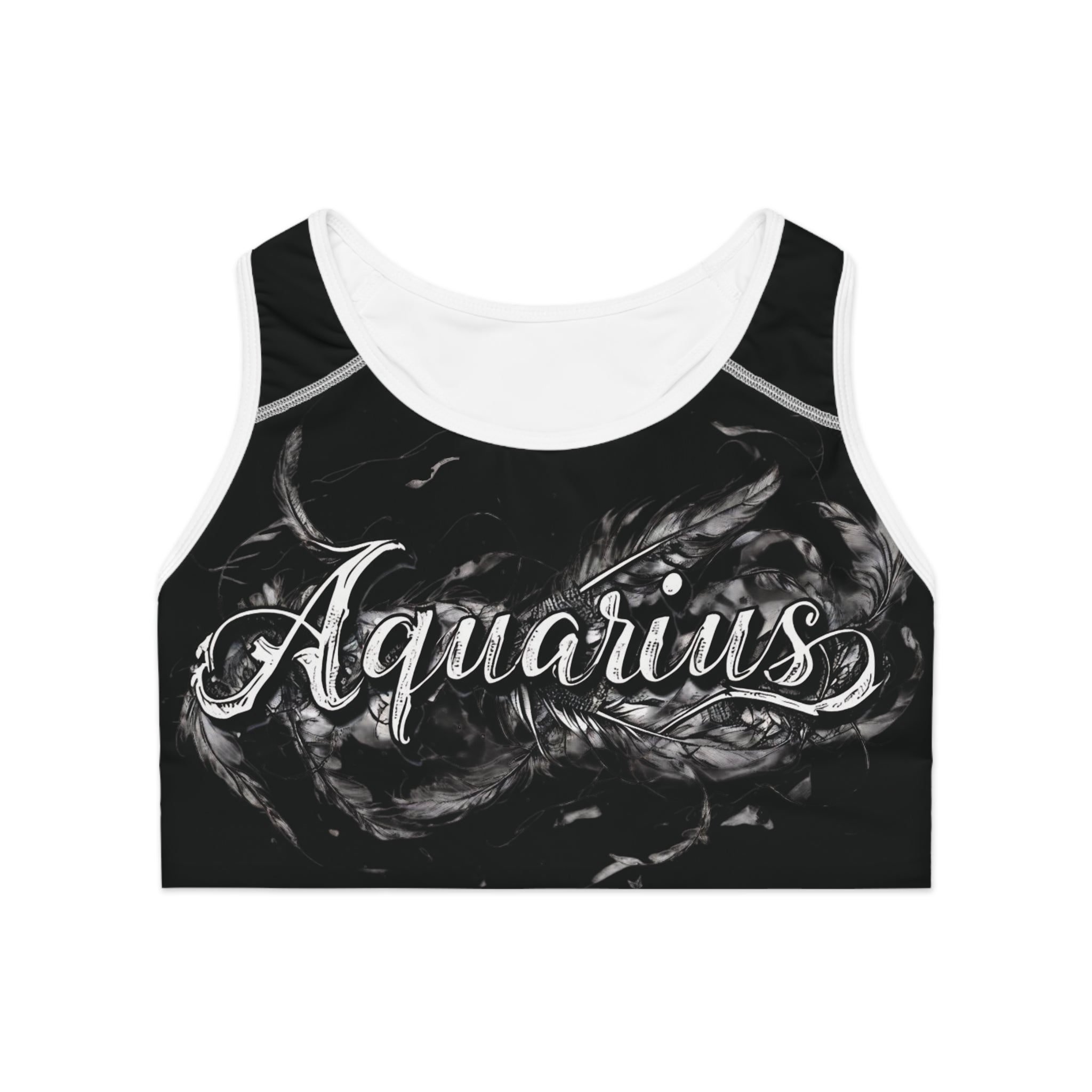 Aquarius Black Sports Bra Ver. 1
