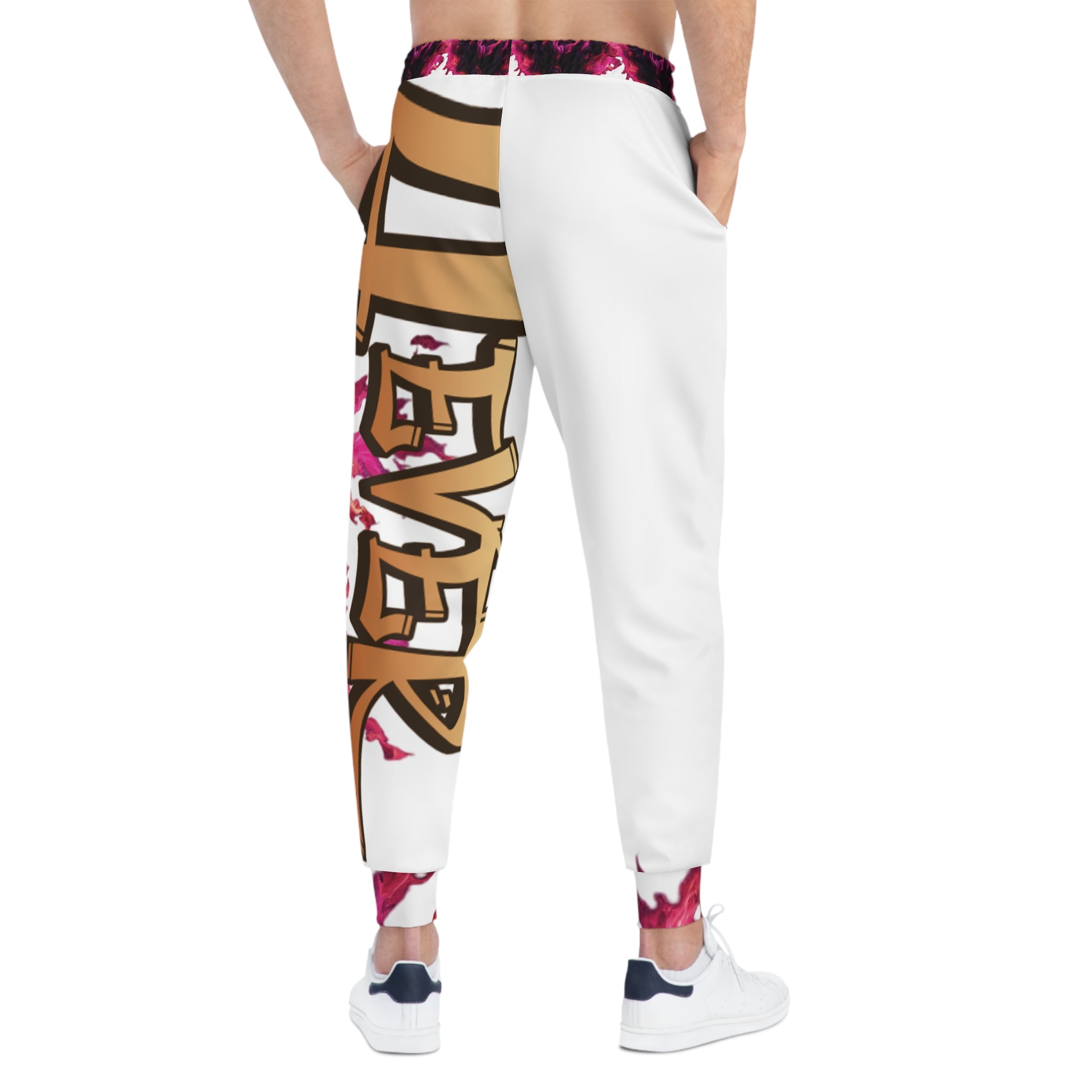 4Ever Loved White Athletic Joggers - Ver.1