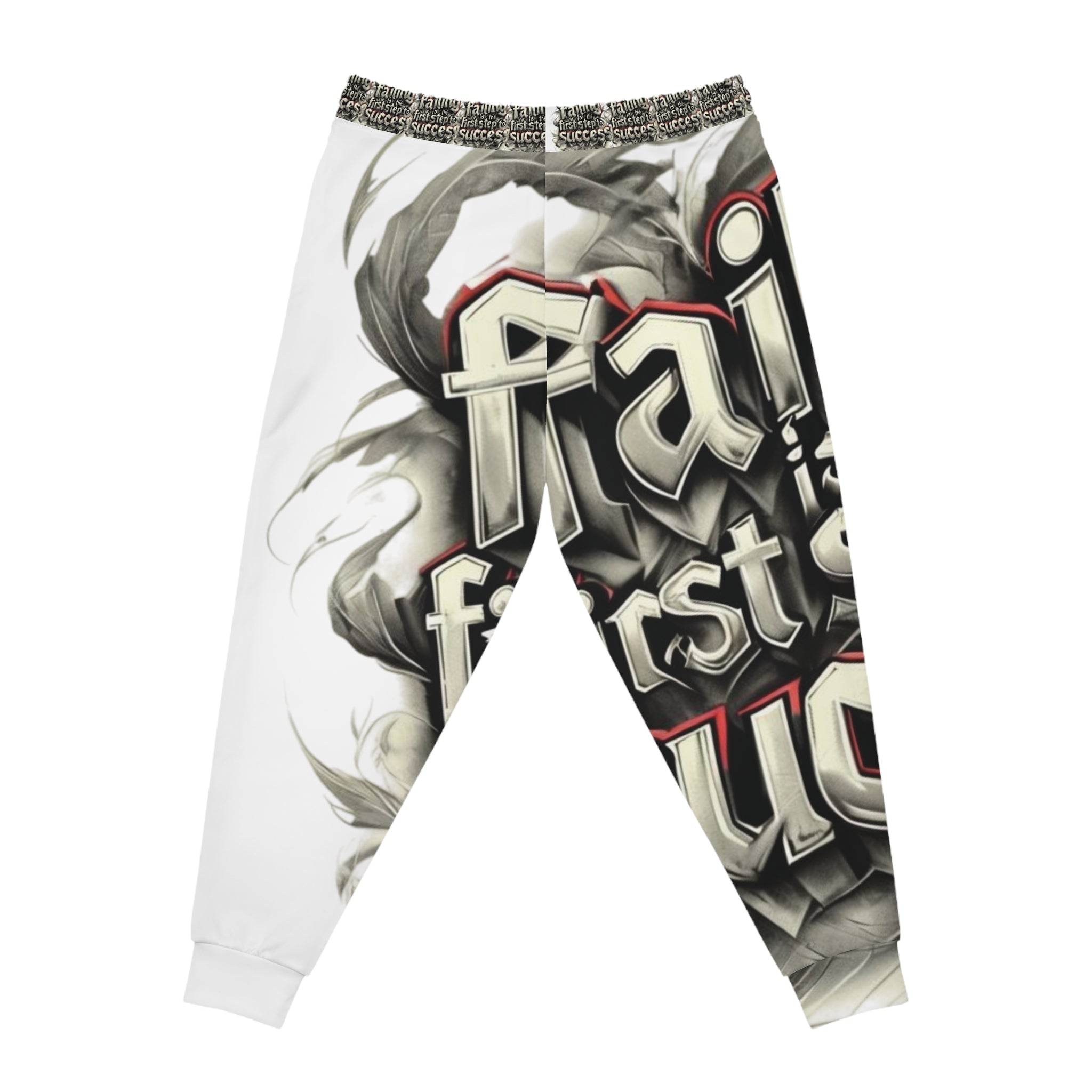Success and Failure White Athletic Joggers - Ver.2