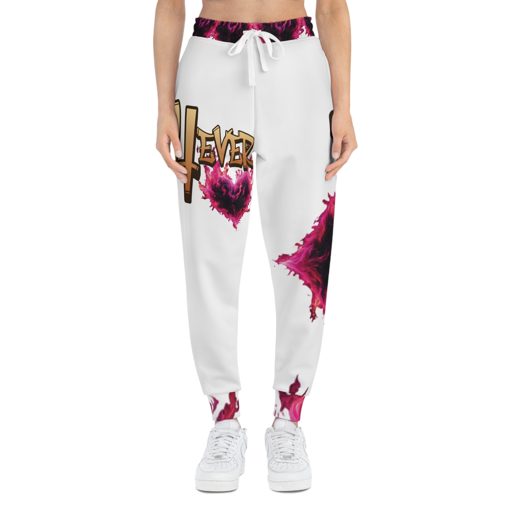 4Ever Loved White Athletic Joggers - Ver.1
