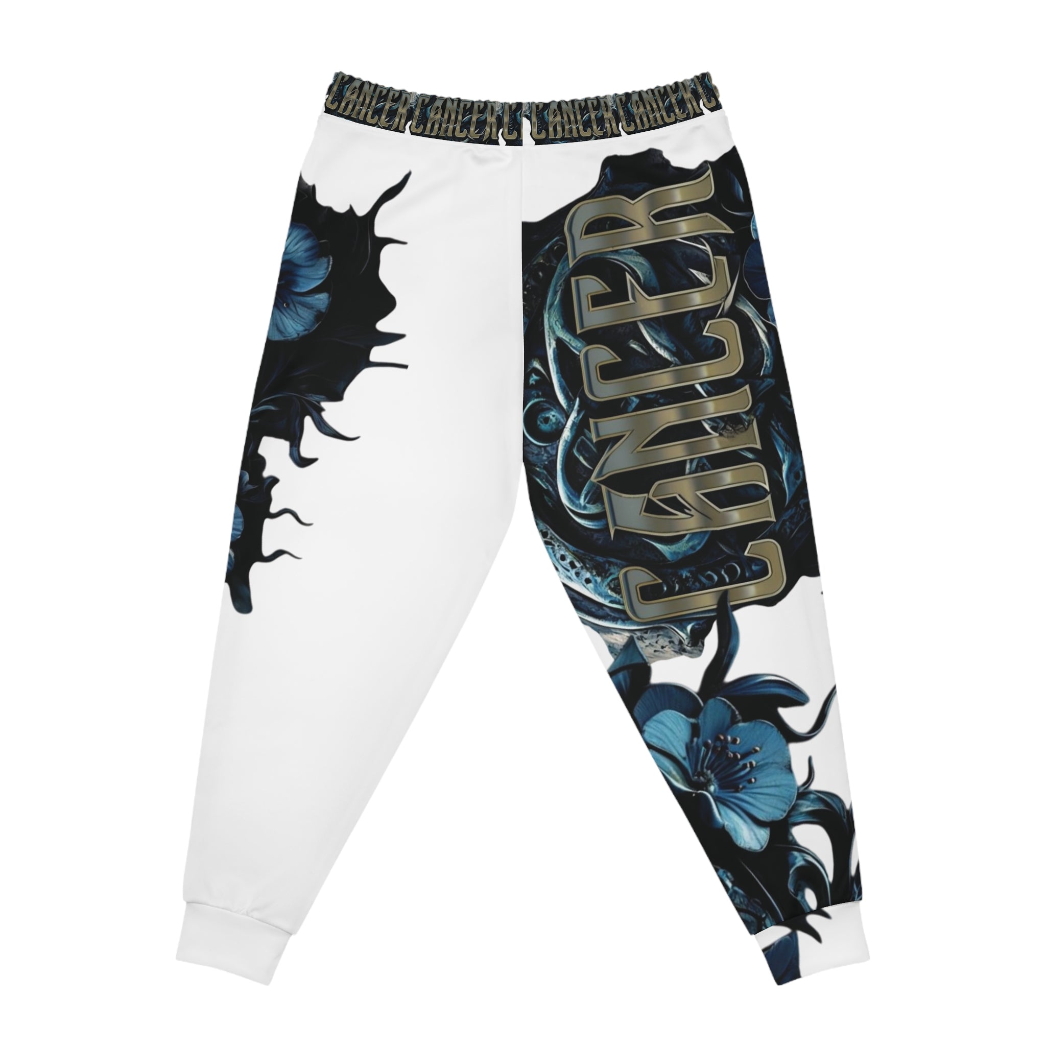 Cancer White Athletic Joggers - Ver.1