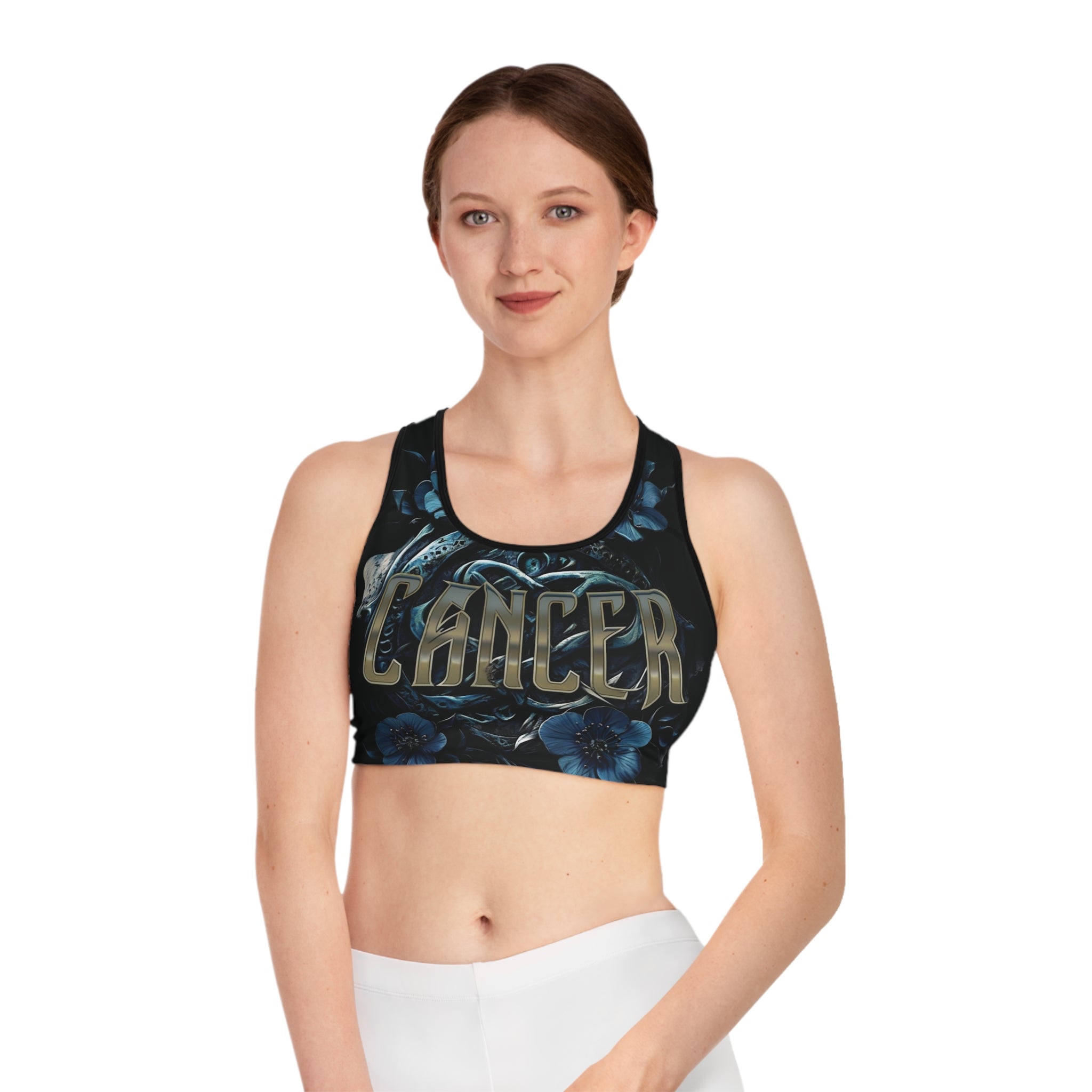 Cancer Black Sports Bra Ver. 1