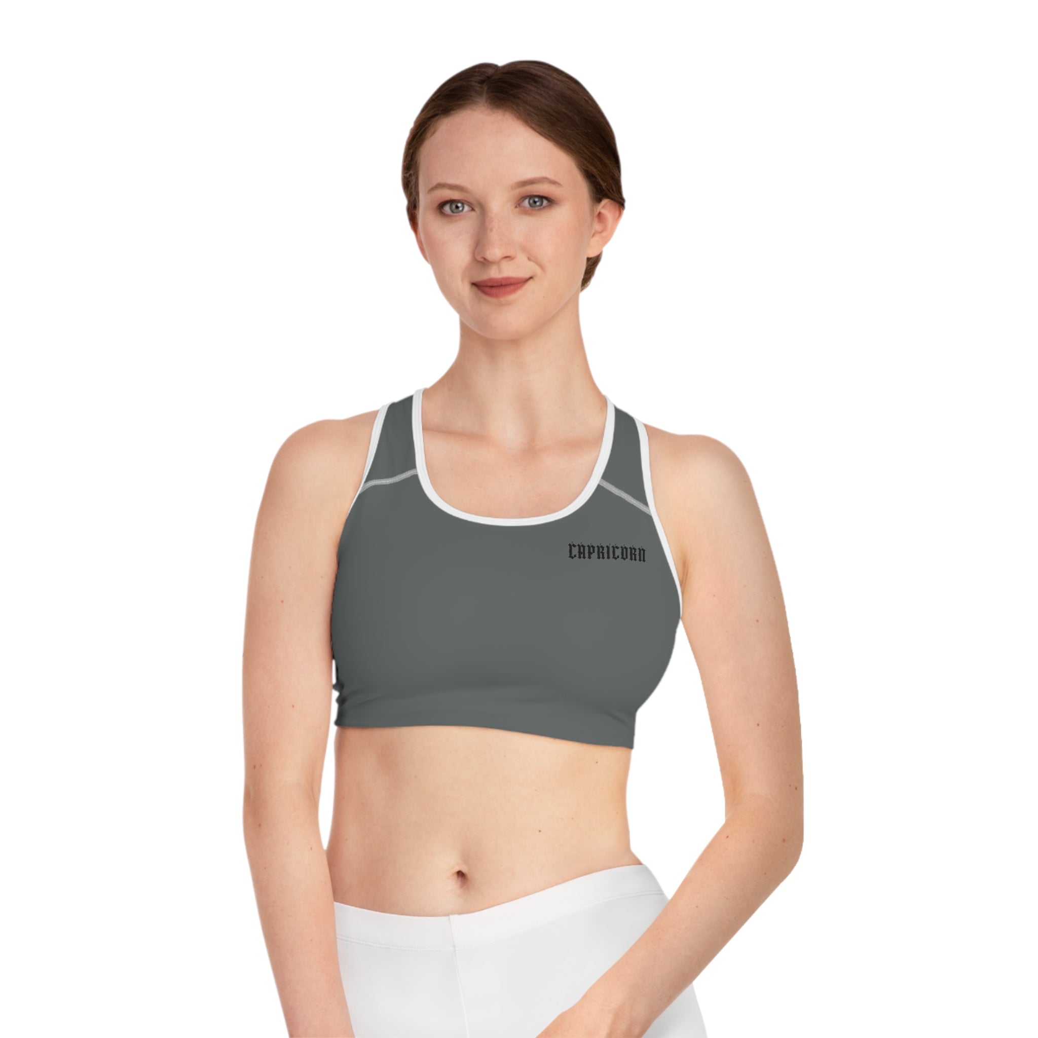 Capricorn Dark Grey Sports Bra Ver. 1