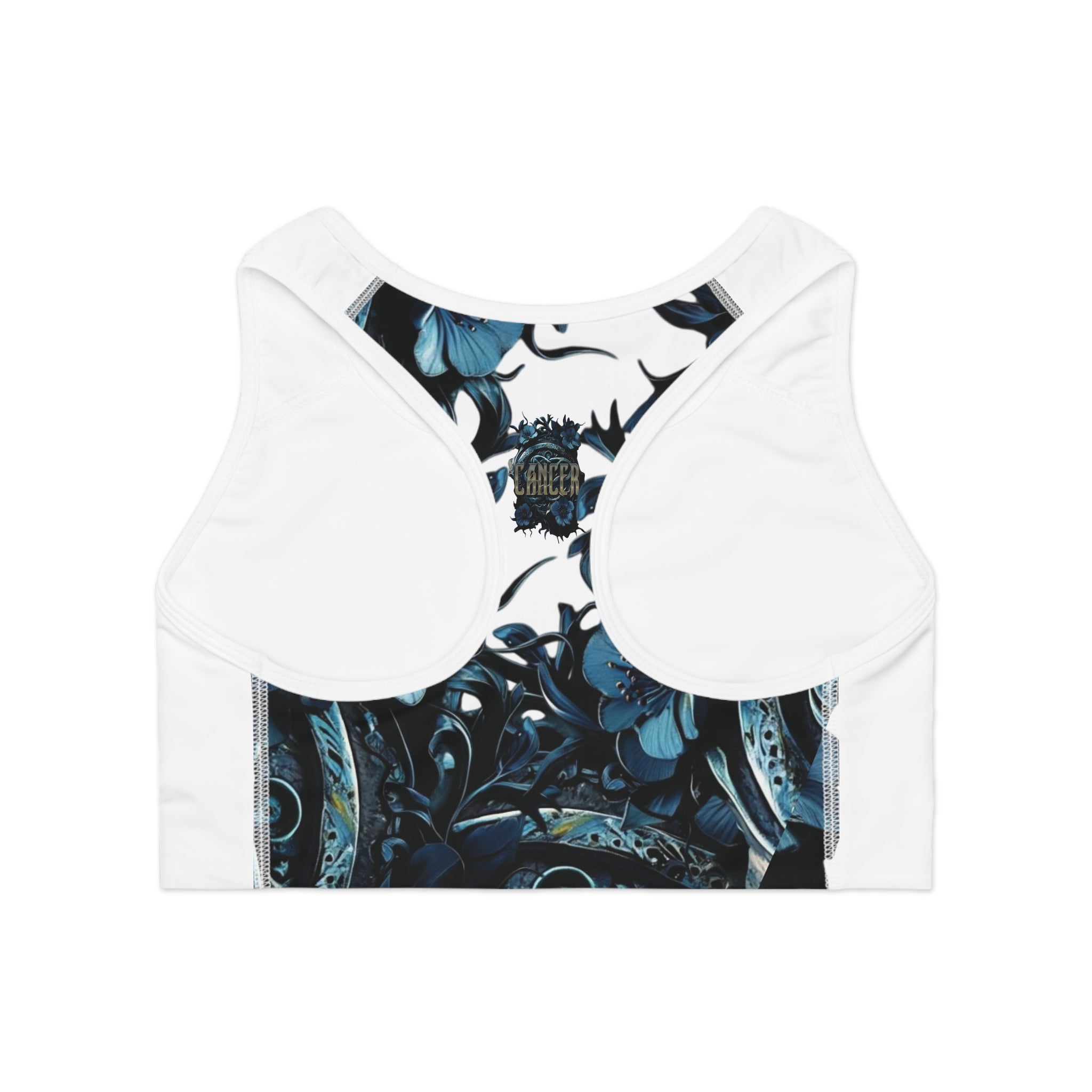Cancer White Sports Bra Ver. 1