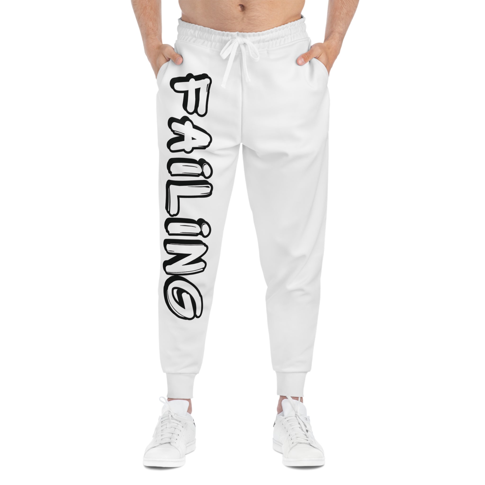 Success and Failure White Athletic Joggers - Ver.1