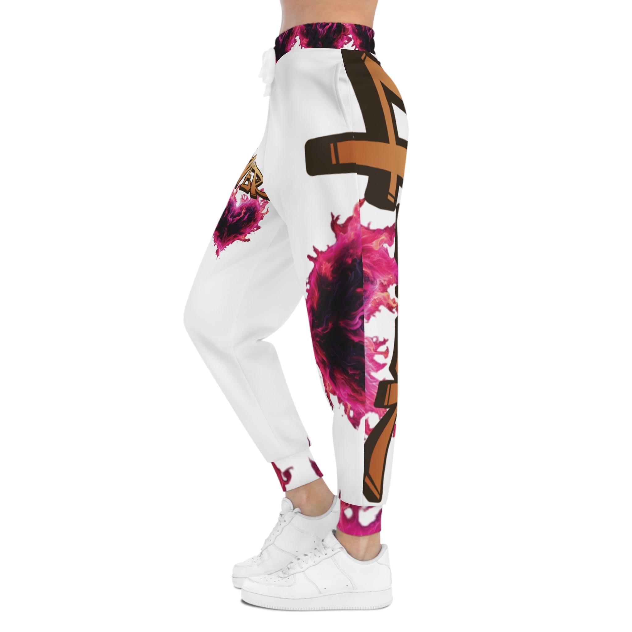 4Ever Loved White Athletic Joggers - Ver.1