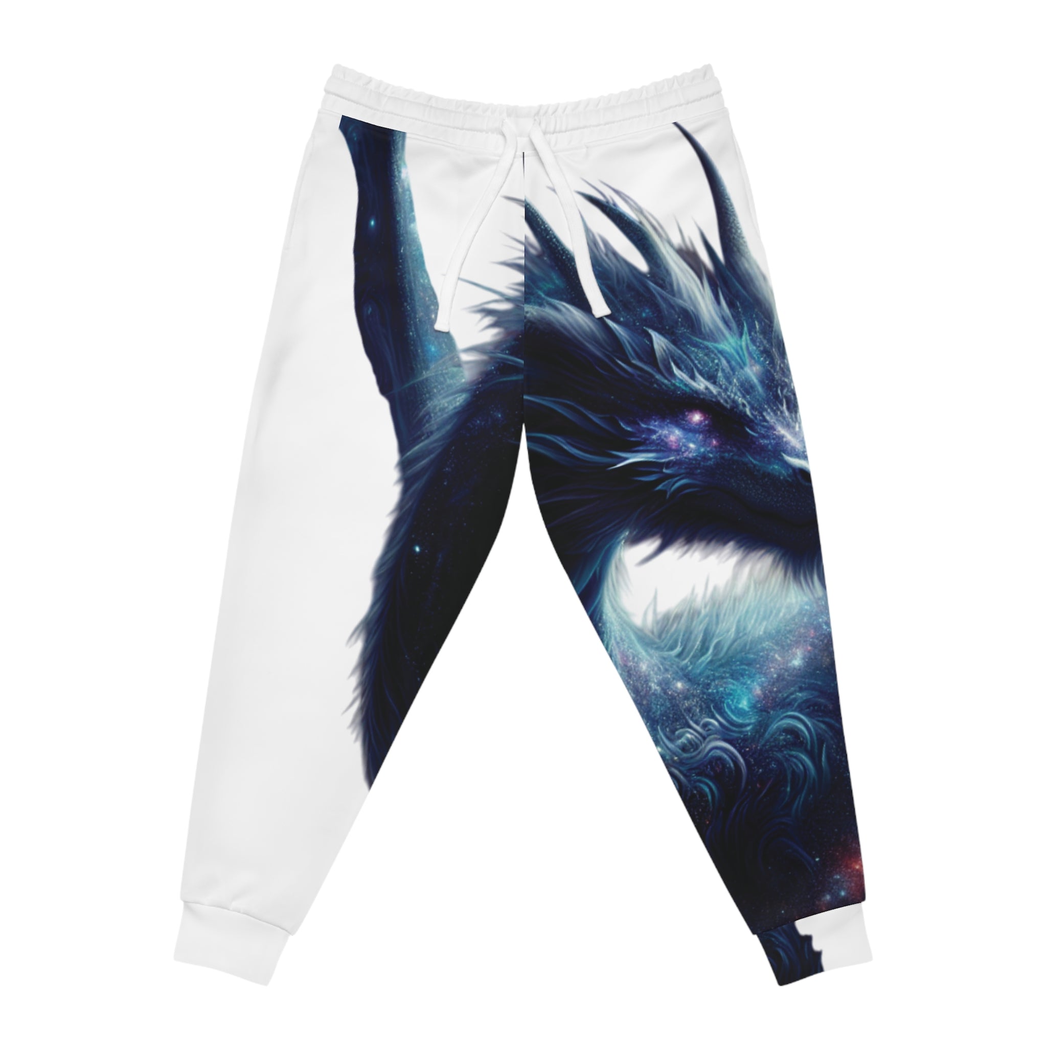 Galaxy Dragon White Athletic Joggers