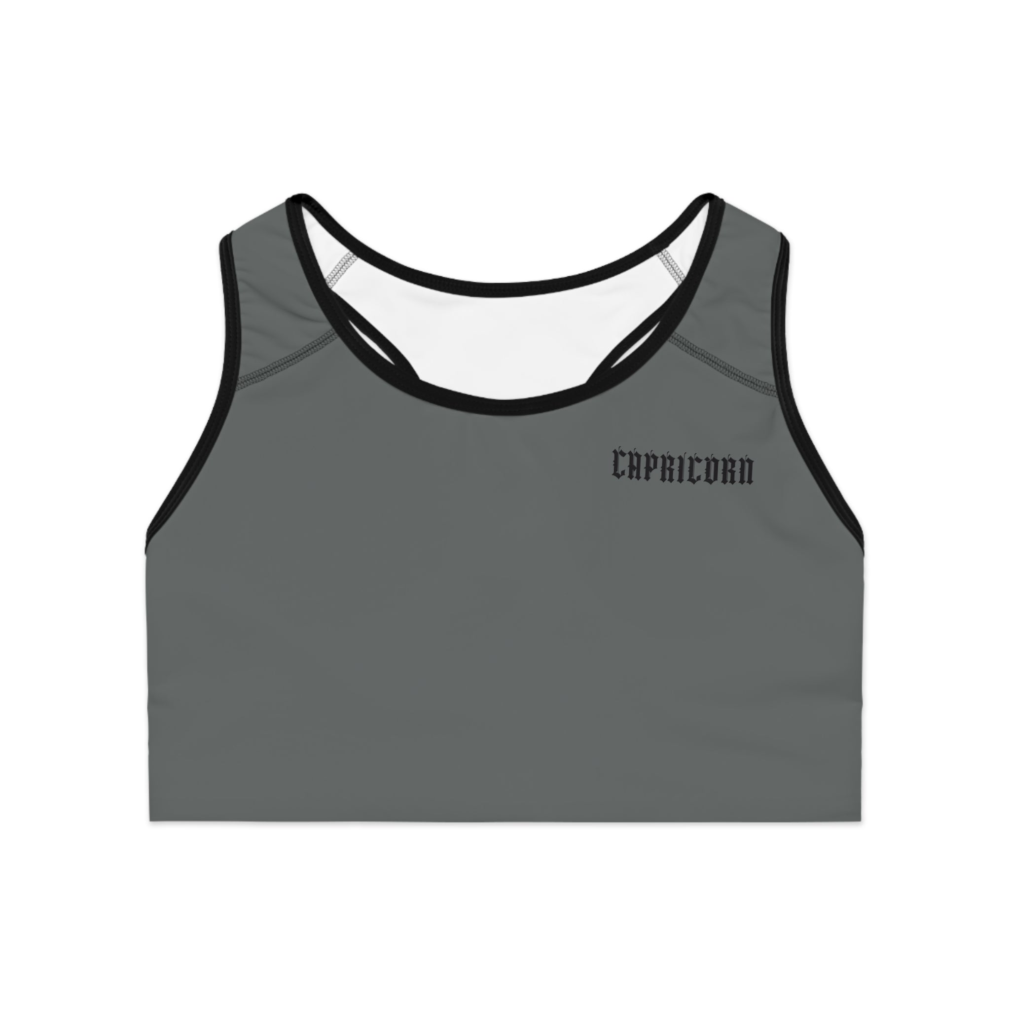 Capricorn Dark Grey Sports Bra Ver. 1