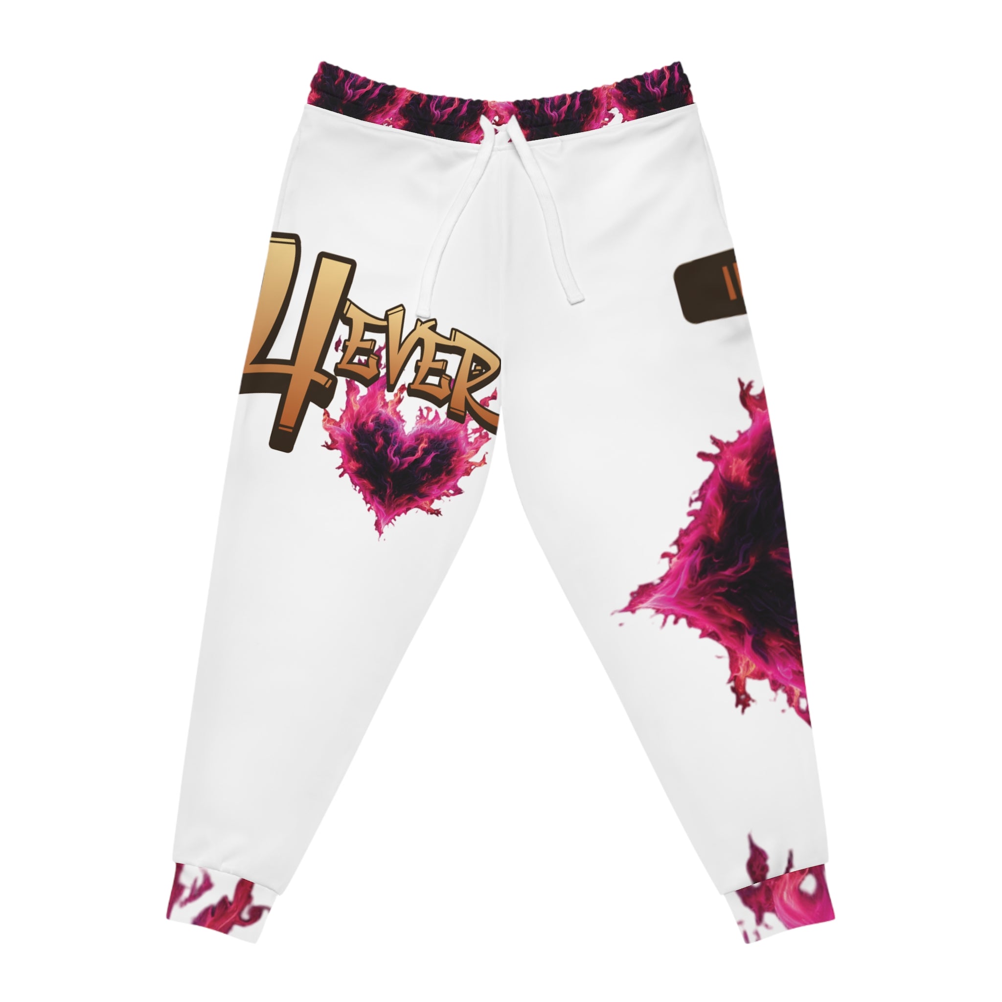 4Ever Loved White Athletic Joggers - Ver.1