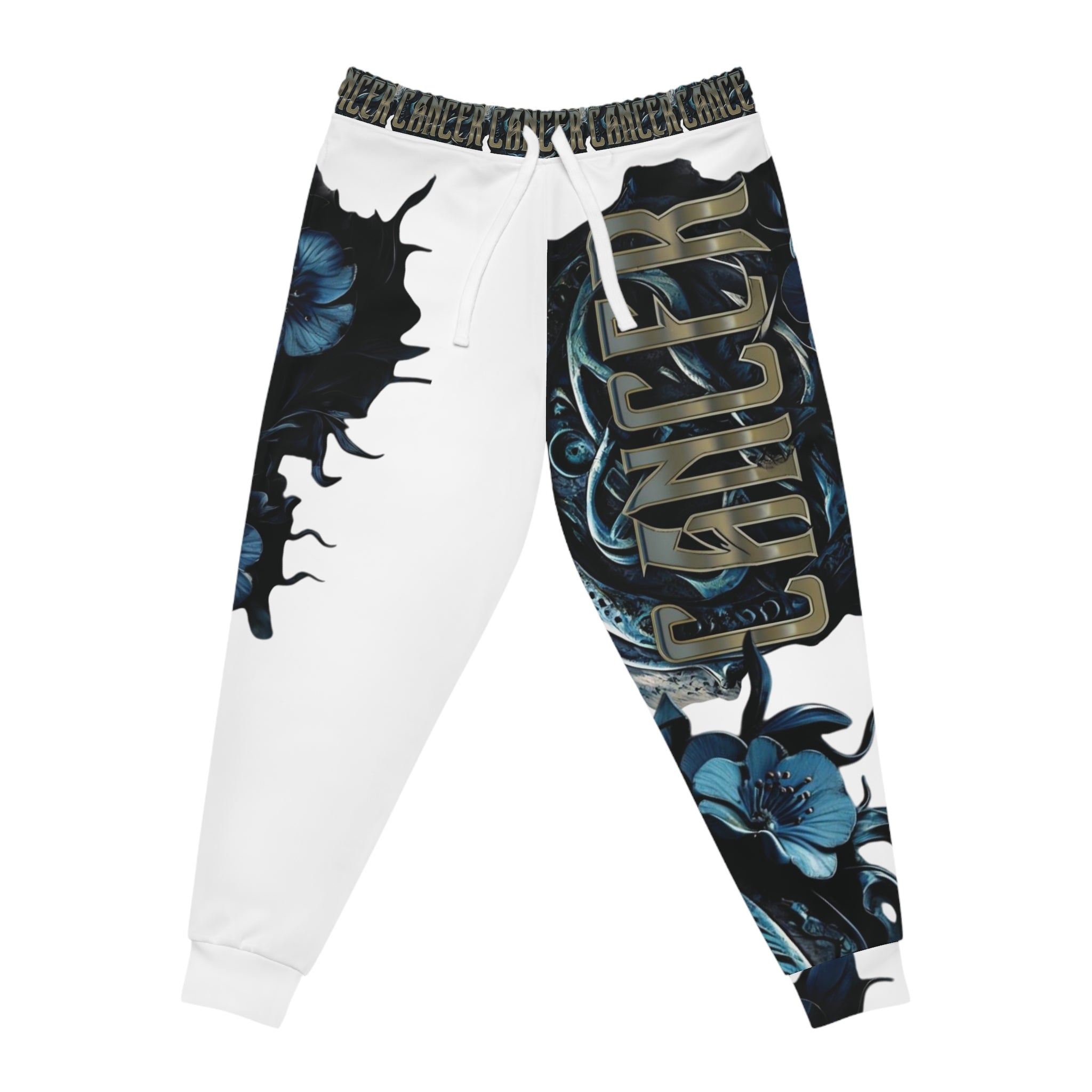 Cancer White Athletic Joggers - Ver.1