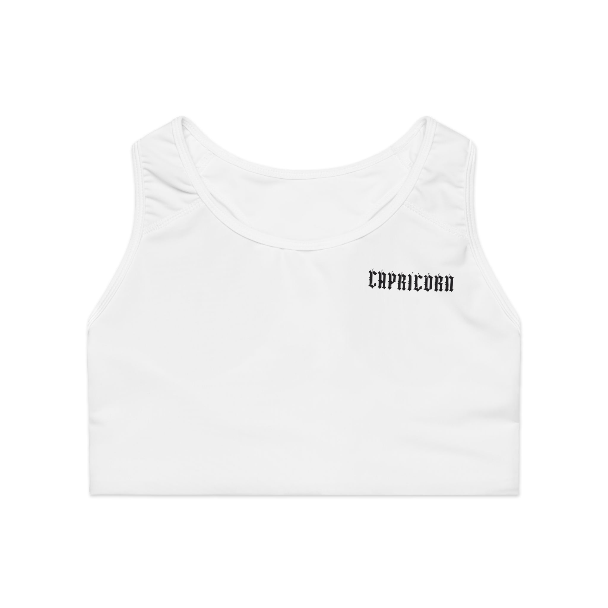 Capricorn White Sports Bra Ver. 1