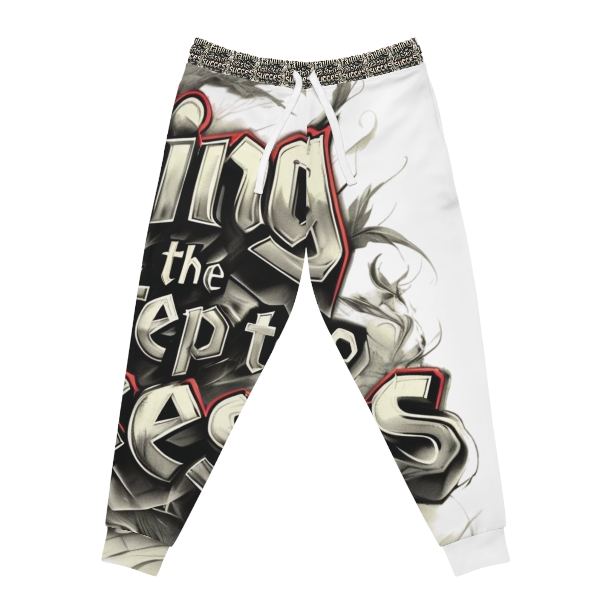 Success and Failure White Athletic Joggers - Ver.2