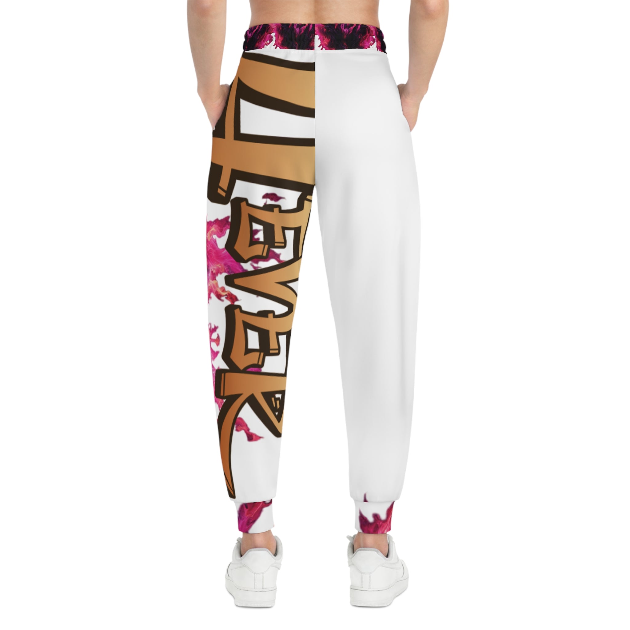 4Ever Loved White Athletic Joggers - Ver.1
