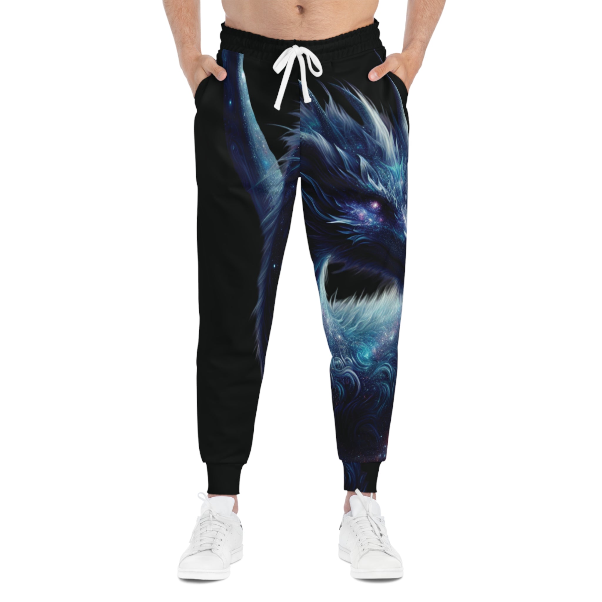 Galaxy Dragon Black Athletic Joggers