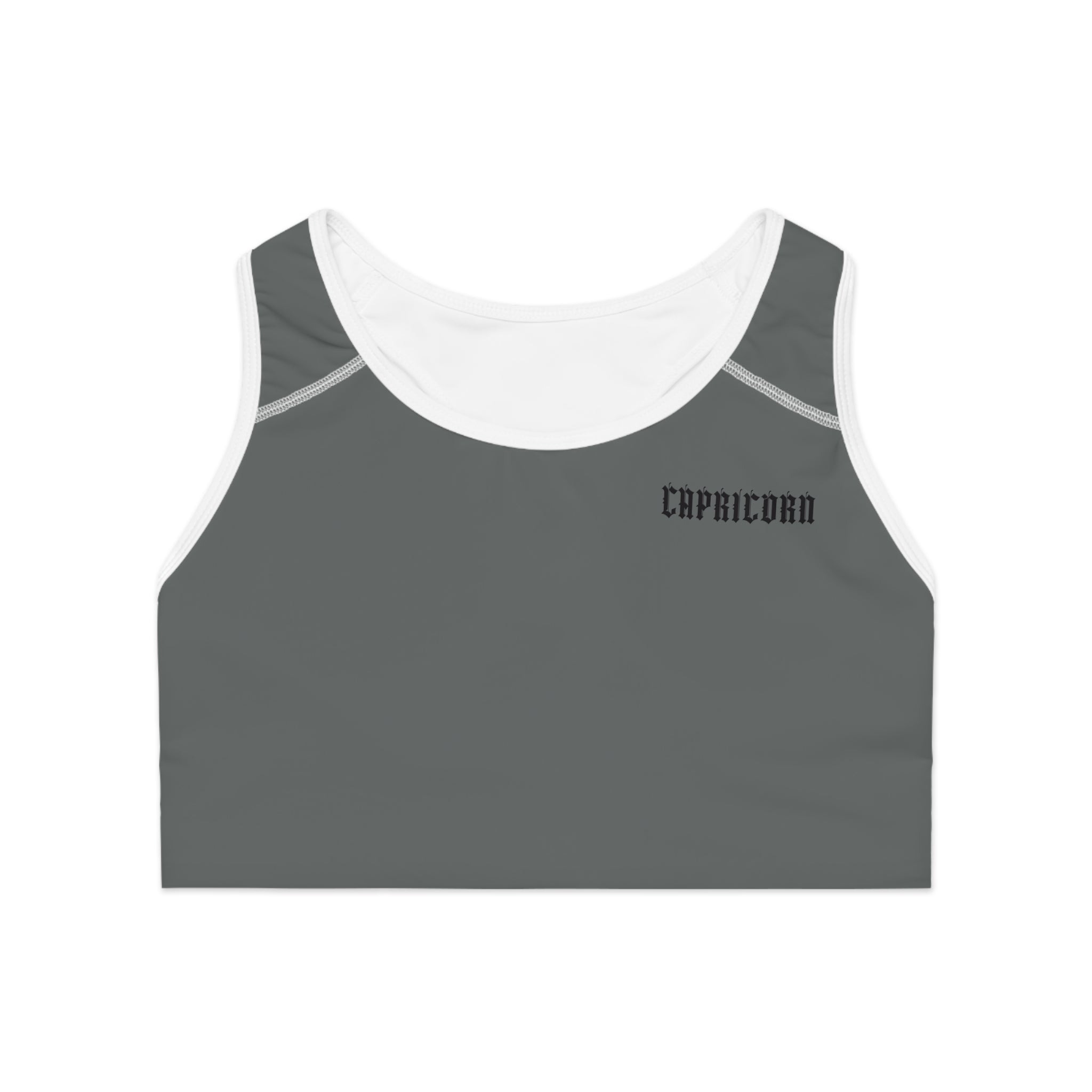 Capricorn Dark Grey Sports Bra Ver. 1