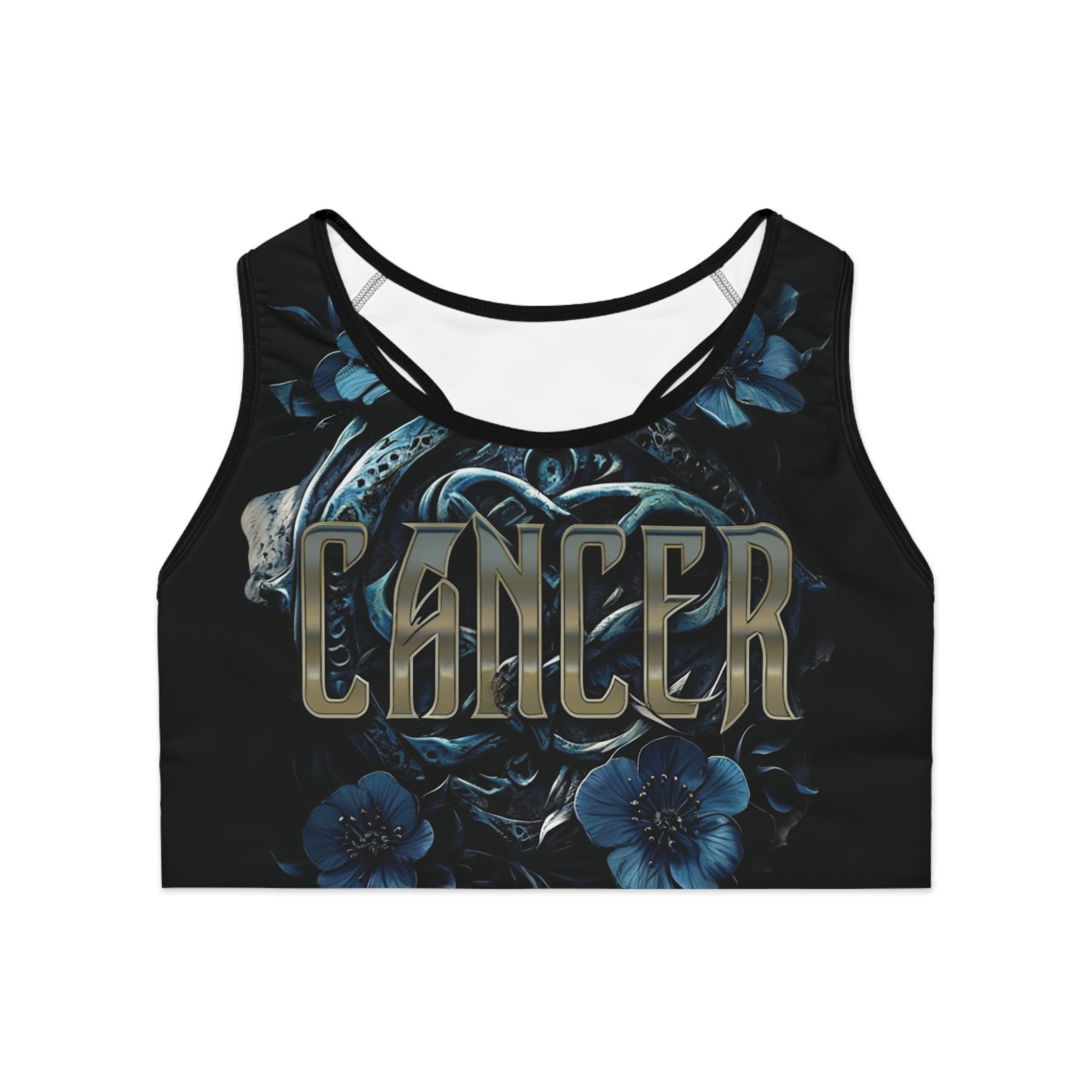 Cancer Black Sports Bra Ver. 1